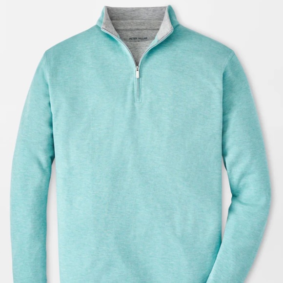 Peter Millar Men's XL Crown Comfort 1/4 Zip Pullover Color: Cloud MSRP $150 - Picture 1 of 6